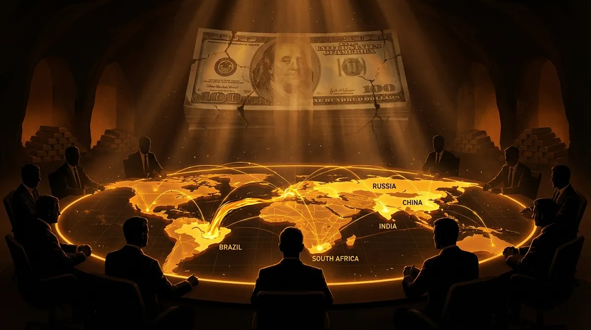 BRICS, Phi Đô La Hóa Và Cuộc Tái Định Nghĩa Vàng: Ngân Hàng Trung Ương Đang Làm Gì Phía Sau Màn Hình? — ảnh minh họa