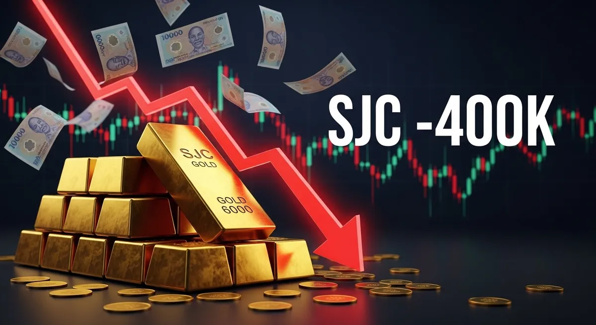 Giá vàng hôm nay 06/03/2026: SJC giảm 400.000 đồng/lượng — ảnh minh họa