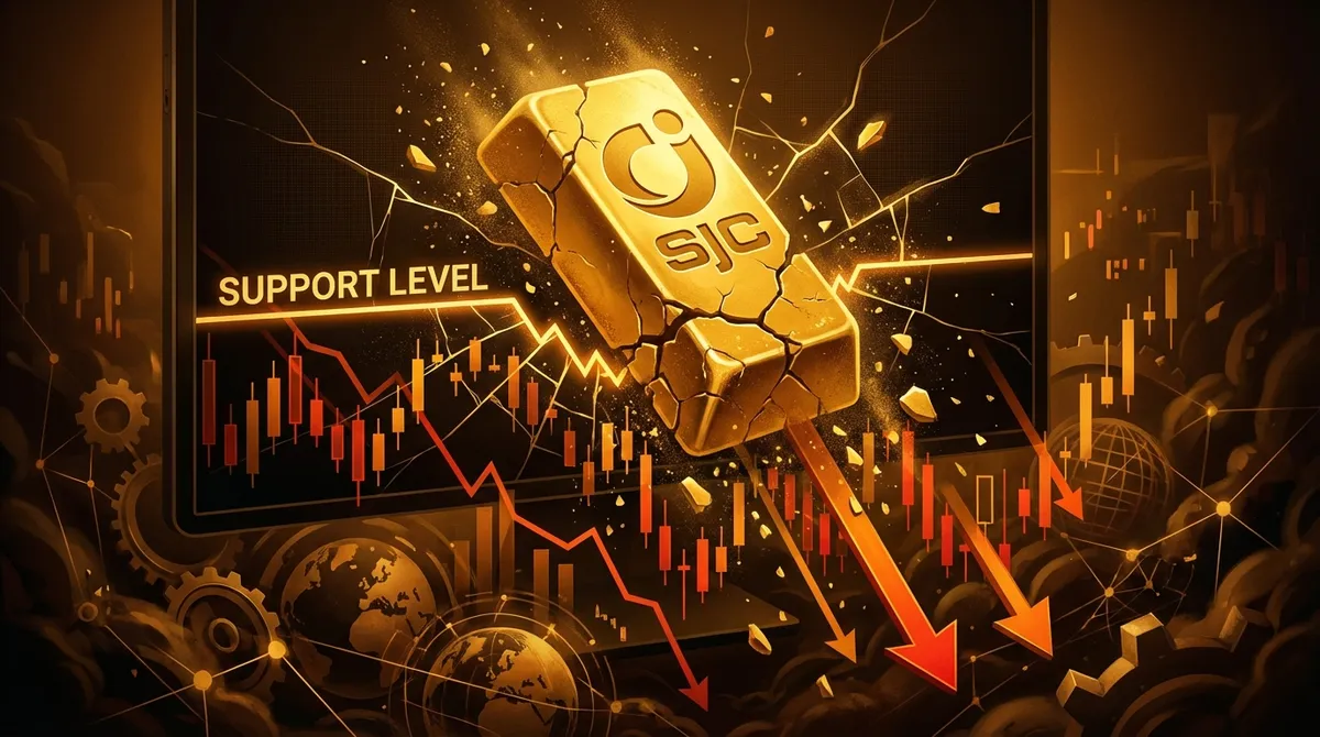 Giá vàng SJC giảm mạnh gần 5 triệu đồng, xuống dưới 180 triệu đồng — ảnh minh họa